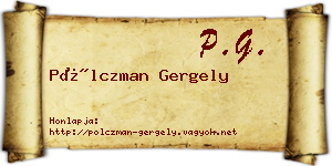 Pölczman Gergely névjegykártya