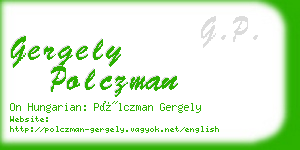 gergely polczman business card